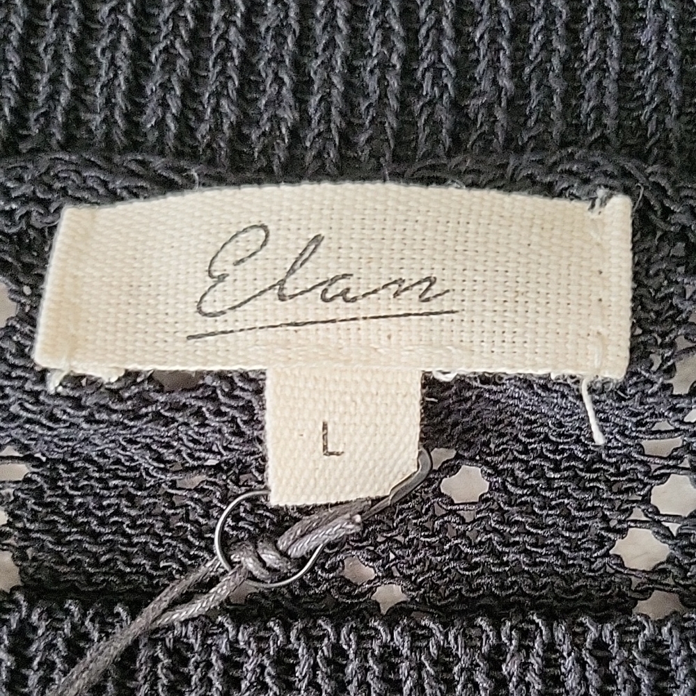 Elan Black Knit Top - Picture 2 of 3